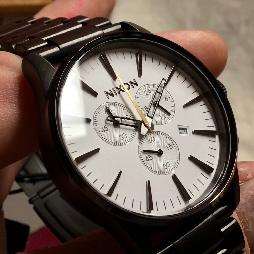 Nixon “Sentry Chrono” Stainless Steel Watch
